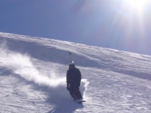 Snowboarding chamonix