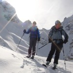 Traversing between the Col Crochues and the Col de Berard
