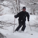Stephan tree skiing Courmayeur