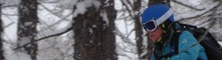 Tree skiing Courmayeur