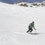 Skiing from Col de Gliere