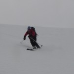 Breezy skiing