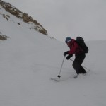 Breezy skiing