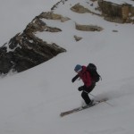 Breezy skiing