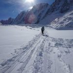 Crossing the Argentiere Glacier