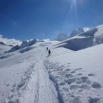 Glacial ski touring
