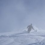 Steffen skiing the Le Tour Glacier