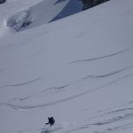 Glacier skiing on the Vallee Noir
