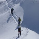 Ski touring trough ceracs