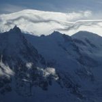 Lenticular clouds over Mont Blanc