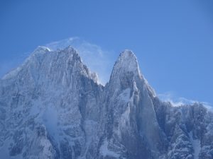 Gale force winds in the Mounbtains of Chamonix