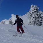 David off piste skiing