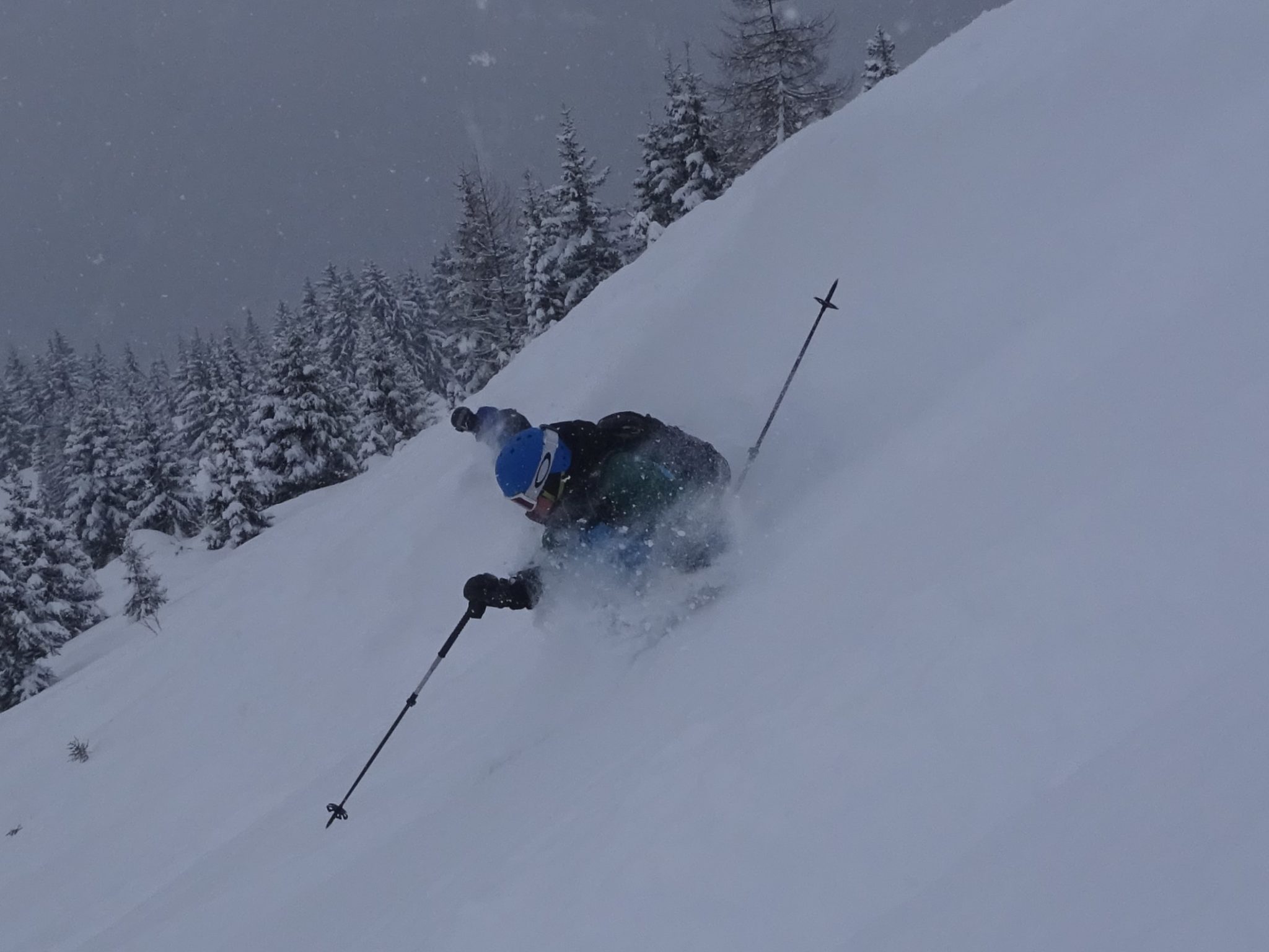 Powder skiing Breezy