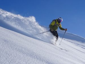 David skiing