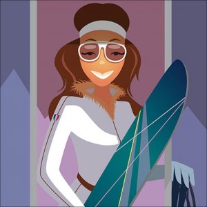Snowboard girl