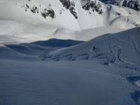 Powder snow descent