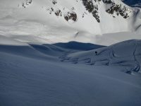 Powder snow descent