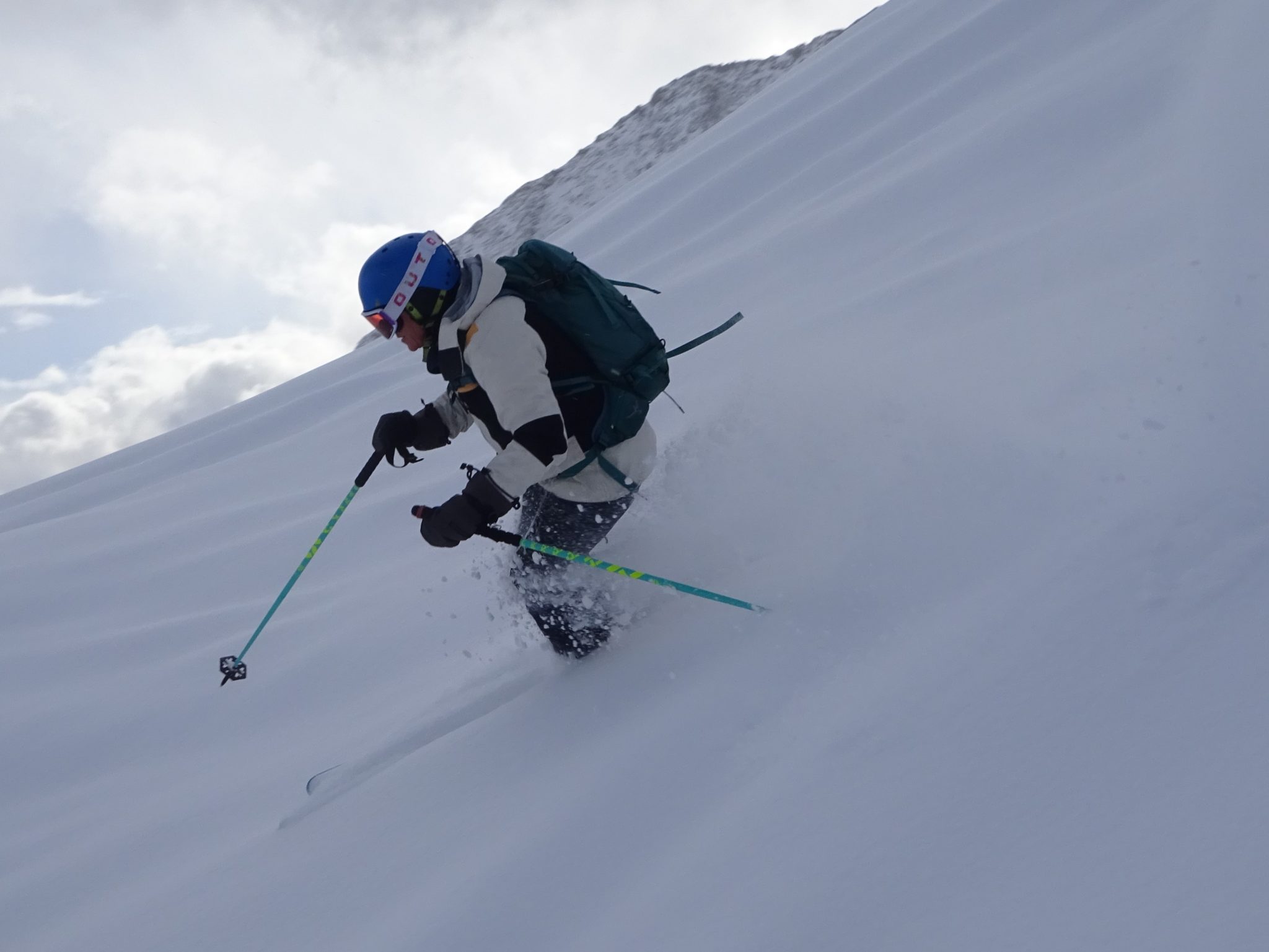 Off piste powder in Courmayeur